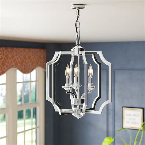 house of hampton anaya square metal 3-light geometric chandelier|House of Hampton® Jerianna 3 .